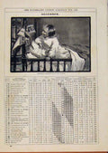 Old Antique Print London Almanack December 1884 Christmas Present Fairies 19th