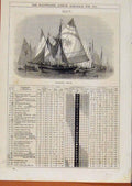 Original Old Antique Print 1872 Bagozzoes Venice Ship May Events Diary Victorian