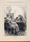 Original Old Antique Print London Almanack 1881 The Groverness 19th