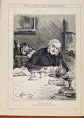 Original Old Antique Print London Almanack Late Dean Stanley