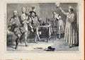 Original Old Antique Print London Almanack Shakspeare Commemoration 1865 19th