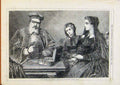 Original Old Antique Print London Almanack The Reverse Fortune 1866 Victorian