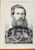 Old Antique Print London Almanack Crown Prince Frederick William Prussia