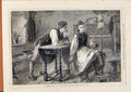 Original Old Antique Print London Almanack Making Love 1873 By Lasch Victorian