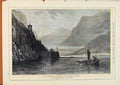 Original Old Antique Print London Almanack Port Elizabeth Danube Frontier Servia