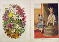 Original Old Antique Print Illustrated London Almanack Penny Royal Columbine