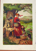 Original Old Antique Print Illustrated London Almanack Shepard And His Family
