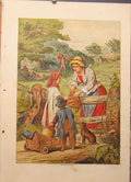 Original Old Antique Print Illustrated London Almanack Leighton Brothers