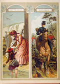 Old Antique Print Illustrated London Almanack September & October Scenes