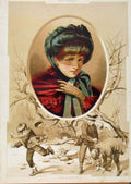 Old Print Ref.275 Illustrated London Almanack Novemeber & December Scenes