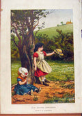 Original Old Antique Print Illustrated London Almanack Spring Garlands Color