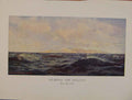 Original Old Antique Print British Art Nearing The Needles Color Art
