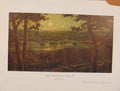 Original Old Antique Print British Art August Moon Cecil Lawson Color Art