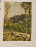 Old Antique Print British Art A Mountain Road In Provence Sir Hughes Stan