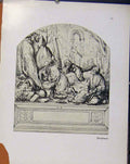 Original Old Vintage Print German Drawings Burgfmair C1923 20th Century