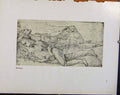 Original Old Vintage Print German Drawings Sketch By Baldung C1923 20th Century