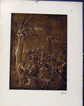 Original Old Antique Print German Drawingsnight Travelling By Horse Ultdorfer
