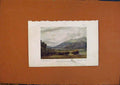 Original Old Antique Print A Swiss Landscape Color Art