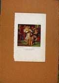 Original Old Antique Print The Borgia Family Color Fine Art