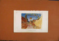 Original Old Antique Print Vineyard Walk At Lucca Fine Color Art 18th Century
