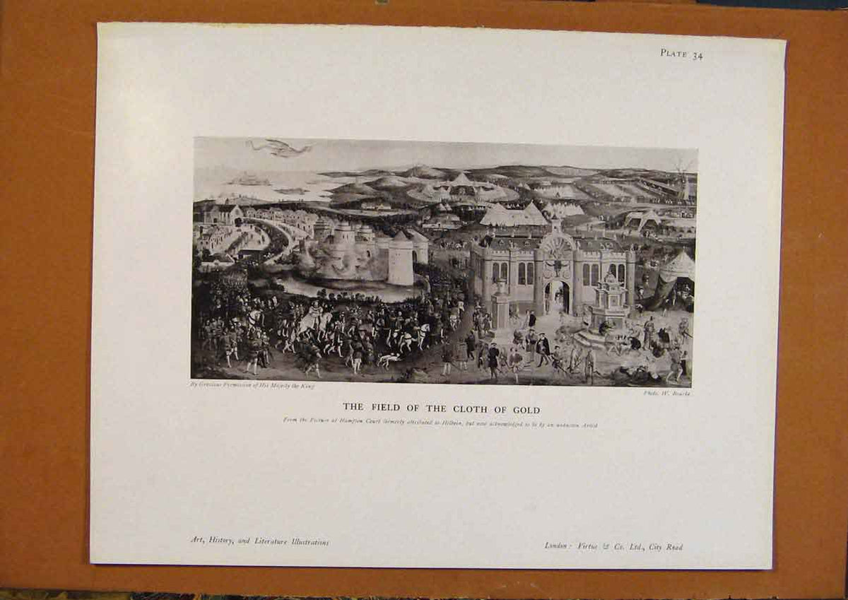 Original Old Antique Print Art History Hamlet The Play Scene 20th Century
