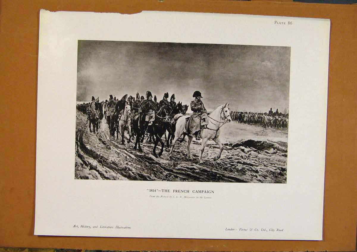 Original Old Antique Print Art History "1814" Fine Art 19th