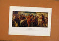 Original Old Antique Print German Art Die Hochzeit Zu Rana C1902 Color 20th