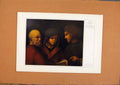 Original Old Antique Print German Art Die Drei Lebensalter Color 190 20th