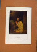 Original Old Antique Print German Art Samuel Im Oebet C1902 Color 20th Century