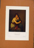 Original Old Antique Print German Art Die Runstlerin Mit Ibere C1902 20th