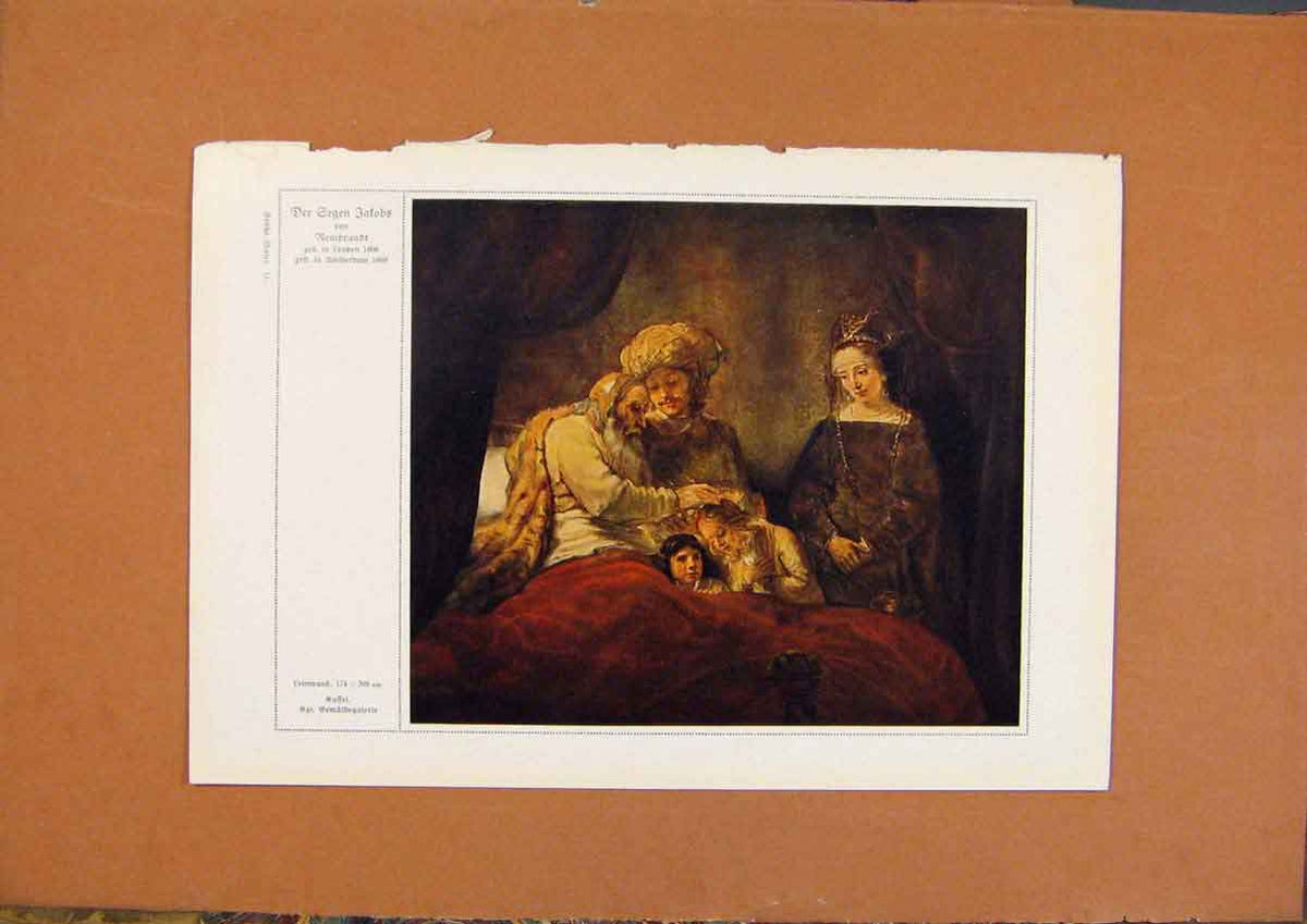 Original Old Antique Print German Art Fine Art C1902 20th Century