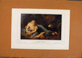 Original Old Antique Print German Art Magdalen Color Fine Art C1902 20th Century