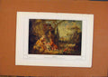 Original Old Antique Print German Art Dastorale Senic Color C1902 20th Century
