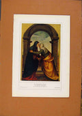 Original Old Antique Print German Art Mariae Mariotto Ulbertinelli