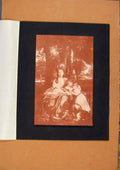 Original Old Antique Print The Connoisseur Lady Betty Delme And Children