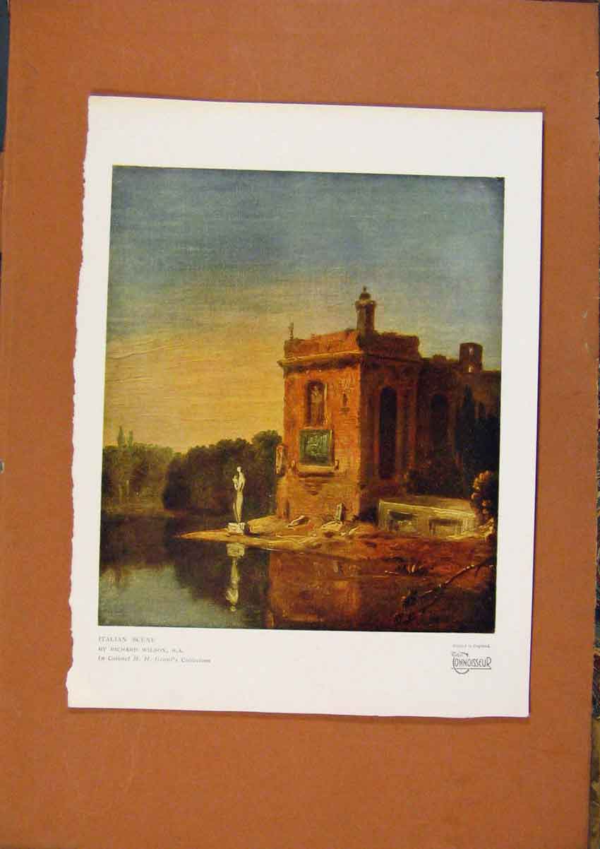 Original Old Antique Print The Connoisseur Italian Scene C1902 20th Century