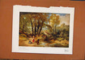 Original Old Antique Print The Connoisseur Welsh Stream C1902 20th Century
