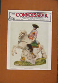 Original Old Antique Print The Connoisseur Front Page Magazine