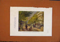Original Old Vintage Print C1880-1924 Boulevard Parigino Color Art Victorian