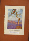 Original Old Vintage Print C1880-1924 Nostalgia By G Thoma Art 19th