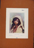 Original Old Vintage Print C1880-1924 Study In Colr Young Girl Art Victorian