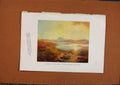 Original Old Vintage Print C1880-1924 By Rotmann Il Lago Copaide 19th