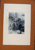 Original Old Antique Print Salon 1888 F Cormon Marriage Bedreddin Hasan Art 19th