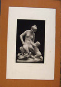 Original Old Antique Print Salon 1888 A Mercie In Disgrace Statue Fine Art 19th