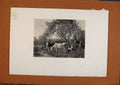 Original Old Antique Print Salon 1888 Watelin Spring Pastures Cattle Fine Art