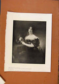 Original Old Antique Print Connoisseur 1902-1909 Countess Carlisle By Saunders