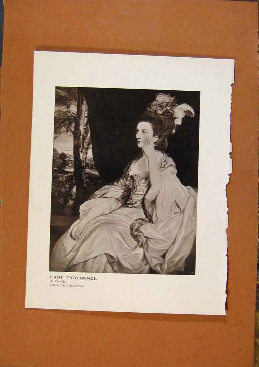 Original Old Antique Print Connoisseur 1902-1909 Lady Tryconnel By Reyns Art