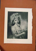 Old Antique Print Connoisseur 1902-1909 Lady Georgiana Cavendish Russell 20th