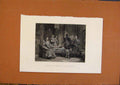 Original Old Antique Print C1880 Seizure CharlesHenby 19th Century
