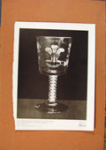 Old Antique Print Connoisseur 1902-1909 Glass Decorated Prince Wales Badg 20th